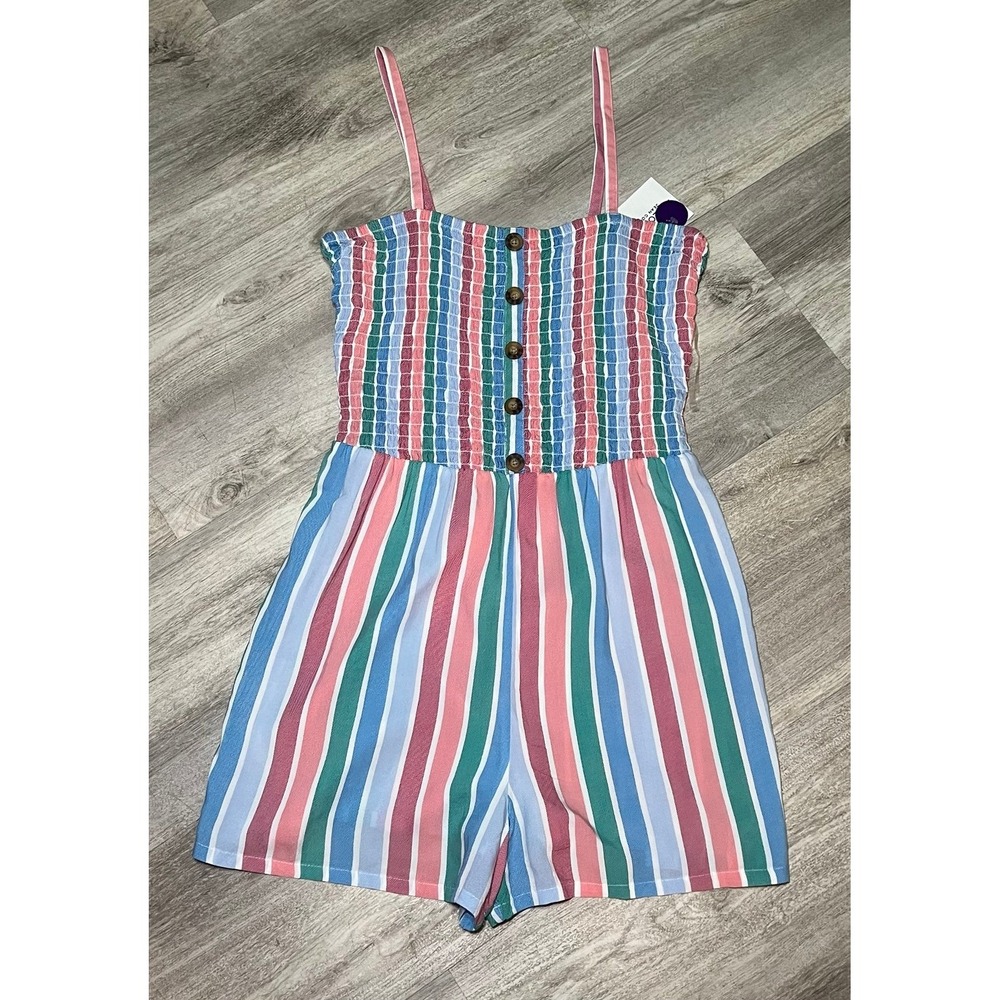 Girls NWT, Arizona striped romper SIZE MEDIUM‎